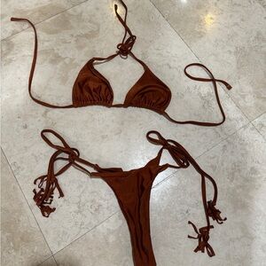 Brown bikini